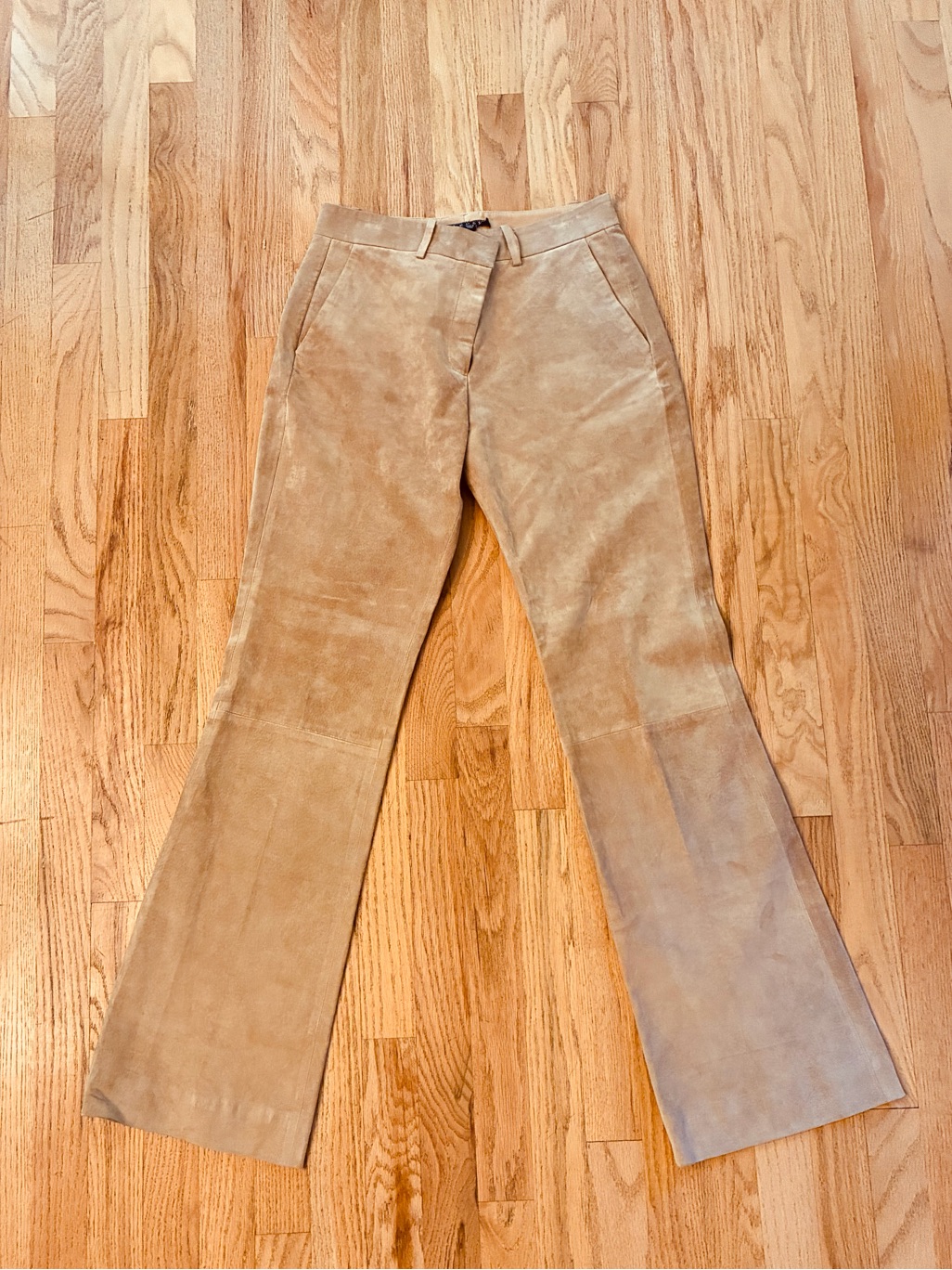 Theory Beige Suede Pants